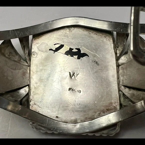 Unique Estate Vintage One of a kind Sterling Silver Cuff Bracelet